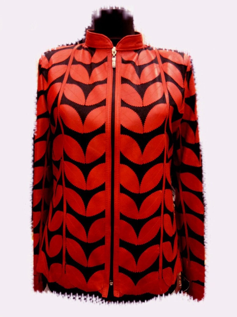 Silver Leather Leaf Jacket Women All Colors Sizes Soft Genuine Lambskin Short D1 Silver Leather Leaf Jacket Women All Colors Sizes Soft Genuine Lambskin Short D1