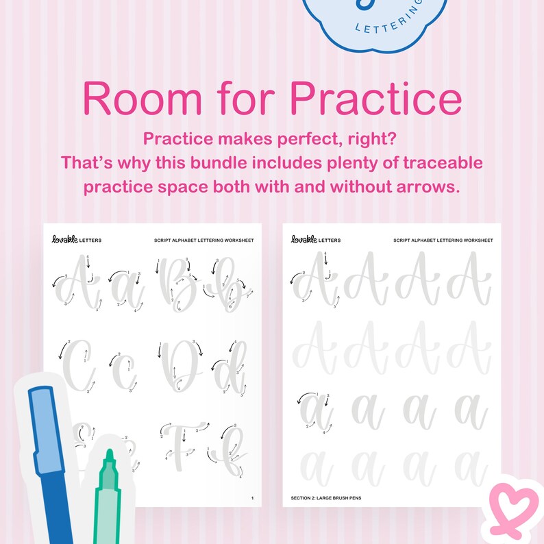 Ultimate Lettering Worksheet Bundle | Complete Guide Collection for ...