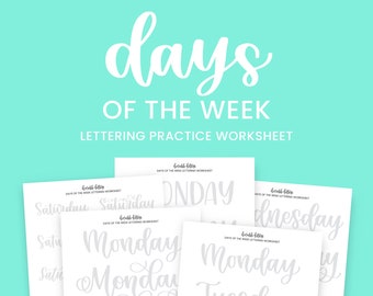 Months of the Year Lettering Worksheet