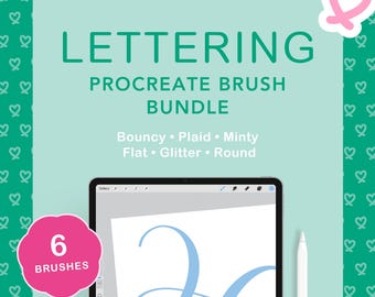 Lettering Procreate Brush Bundle | Digital Modern Calligraphy Set for iPad