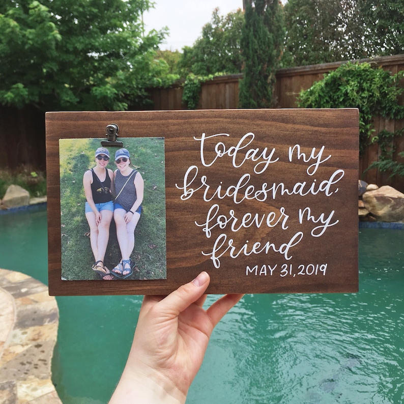 Flower Girl Proposal Maid of Honor Picture Frame Bridesmaid Proposal Bridesmaid Picture Frame