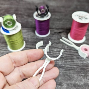 Bobbin Clips for Thread Spools: Sewing Room Organization (6-Pack)