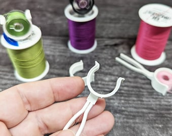 Bobbin Clips for Thread Spools: Sewing Room Organization