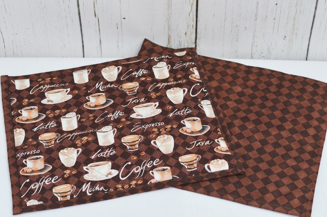 Waterproof Kitchen Mat Coffee Themed Mat Waterproof mat for Etsy
