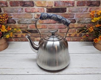 Reversible Tea Kettle Handle Cover, Cotton Teapot Handle Wrap