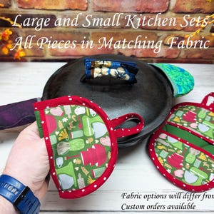 Kitchen Heat Pot Holder Set, Pan and Lid Handle Wraps and Covers