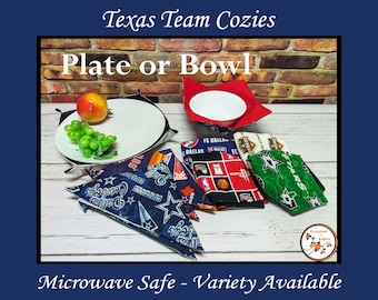 Microwave Cozies - Texas Sports Team Edition, Plate and Bowl Holder