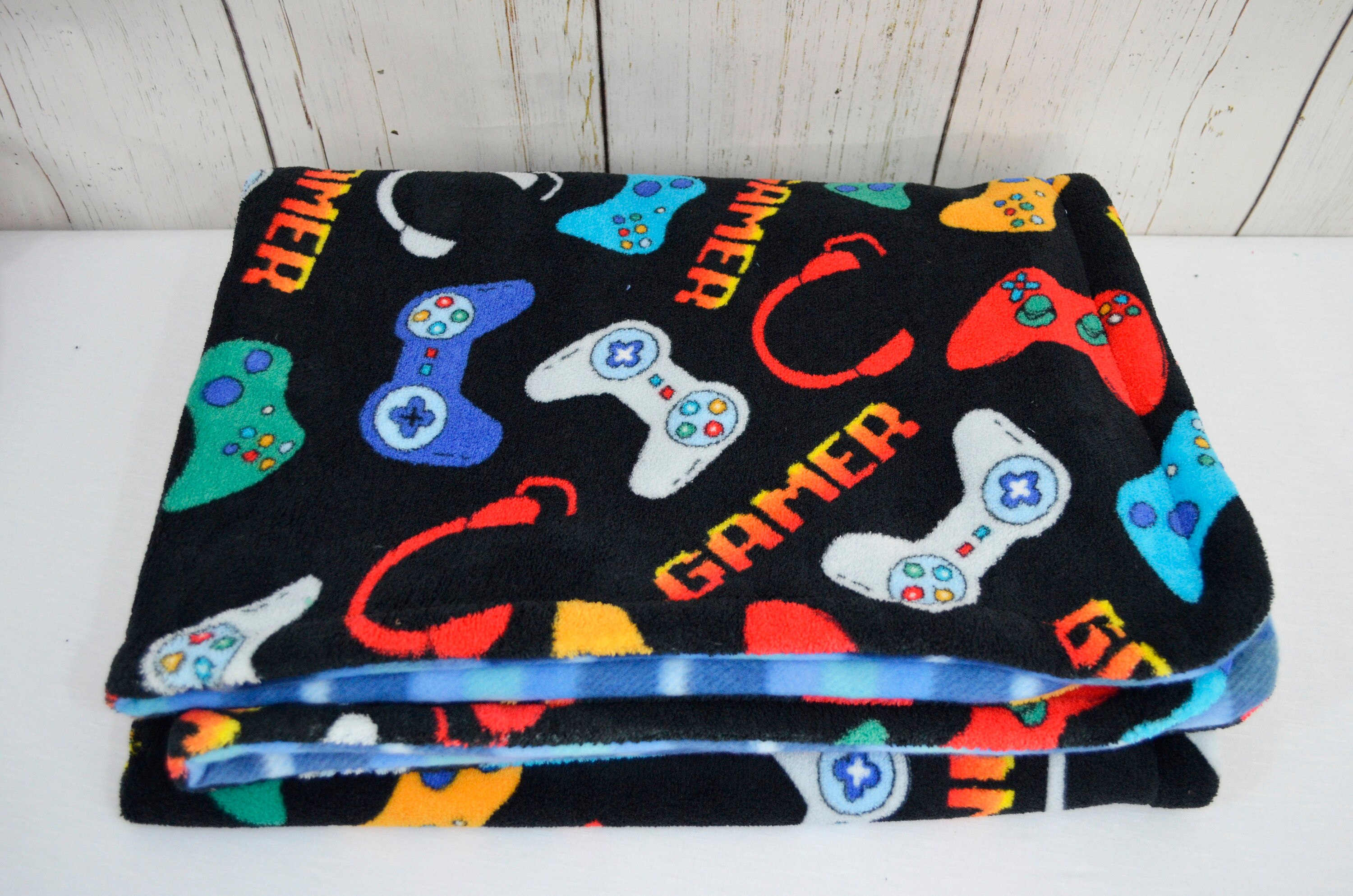 Gamers Double Sided Fleece Throw Blanket Blanket for Gamers Etsy
