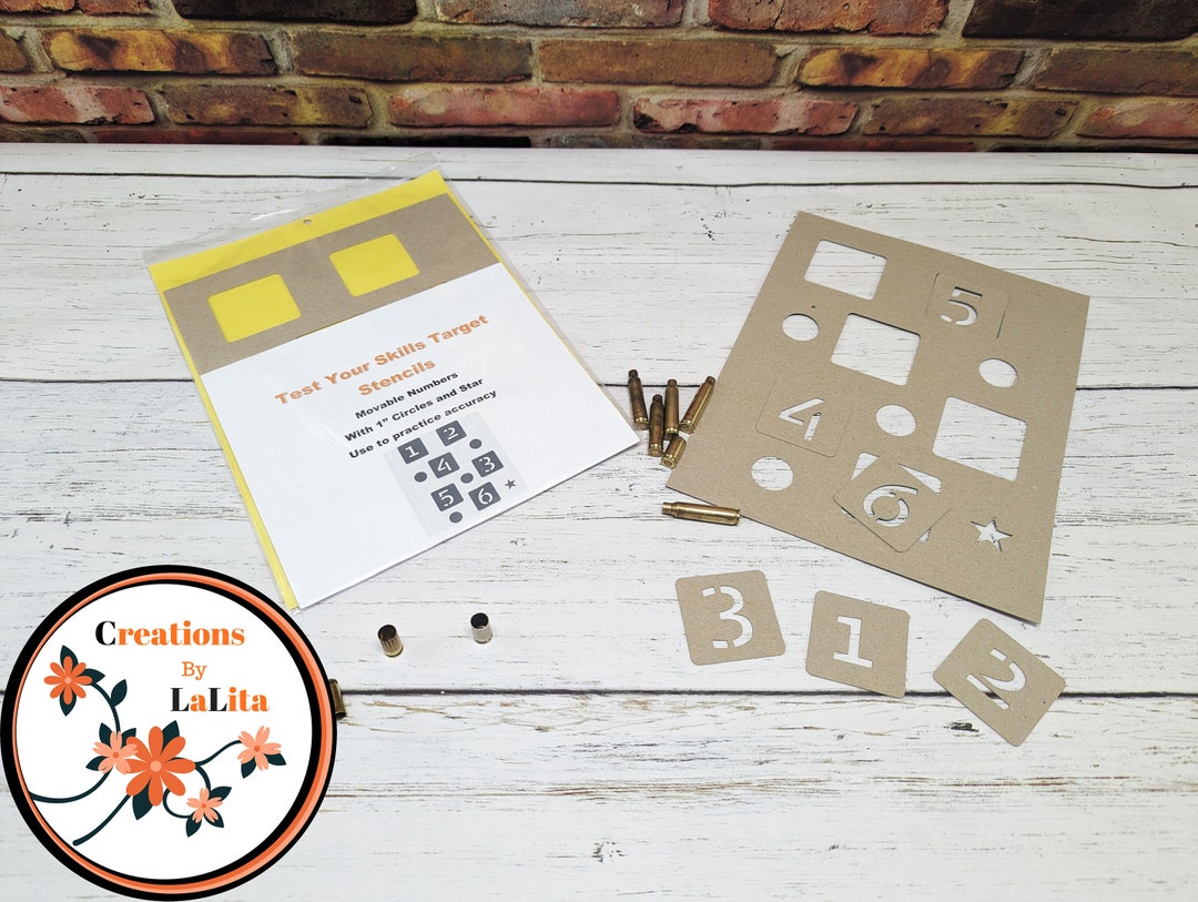 Target Stencils Movable Letters Accuracy Test While Under - Etsy
