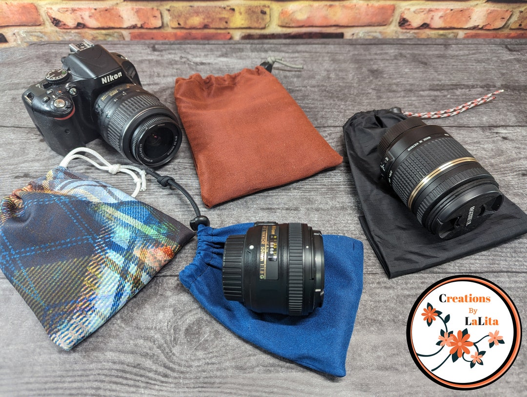 Camera Lens Bag Custom Ordered Camera Lens Bag Microfiber Etsy New
