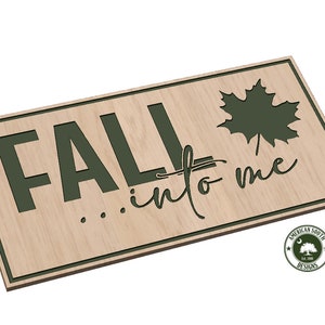 Letrero Fall Into Me - SVG - Descarga digital