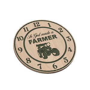 So God Made a Farmer Clock - SVG