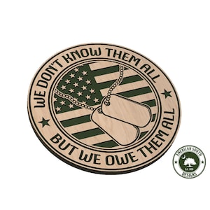 We Don&#39;t Know Them All - Flag and Dog Tags - SVG - Digital Download