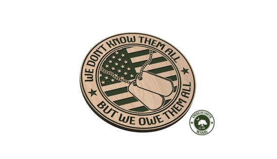 We Don't Know Them All - Flag and Dog Tags - SVG