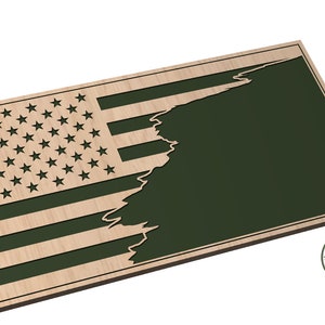 Tattered Flag 13 Blank - SVG - Digital Download