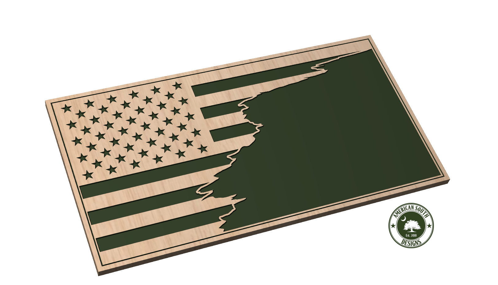 Tattered Flag 13 Blank - SVG - Digital Download