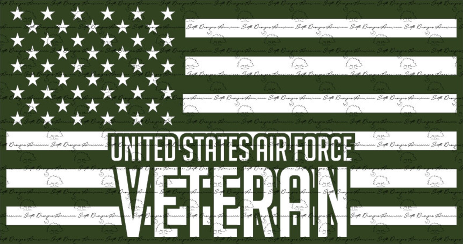 Air Force Veteran Flag Digital Files Svg AI Png Eps - Etsy