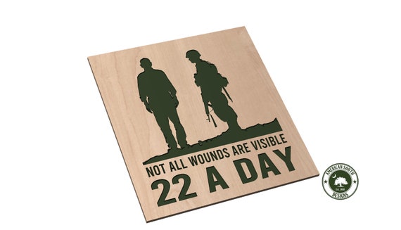 Not All Wounds Are Visible - 22 A Day - SVG