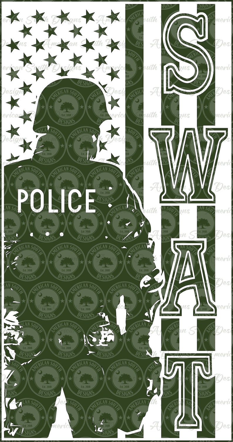 Vertical Police - SWAT Flag - Digital Download - Etsy