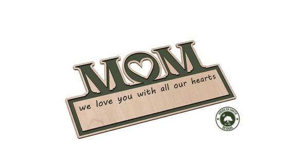 MOM  We Love You With All Our Hearts - SVG