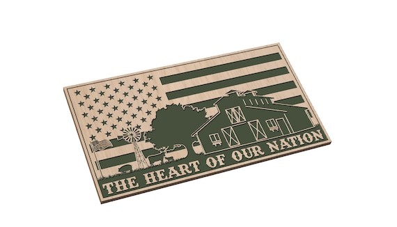 The Heart of Our Nation Flag   Files - SVG