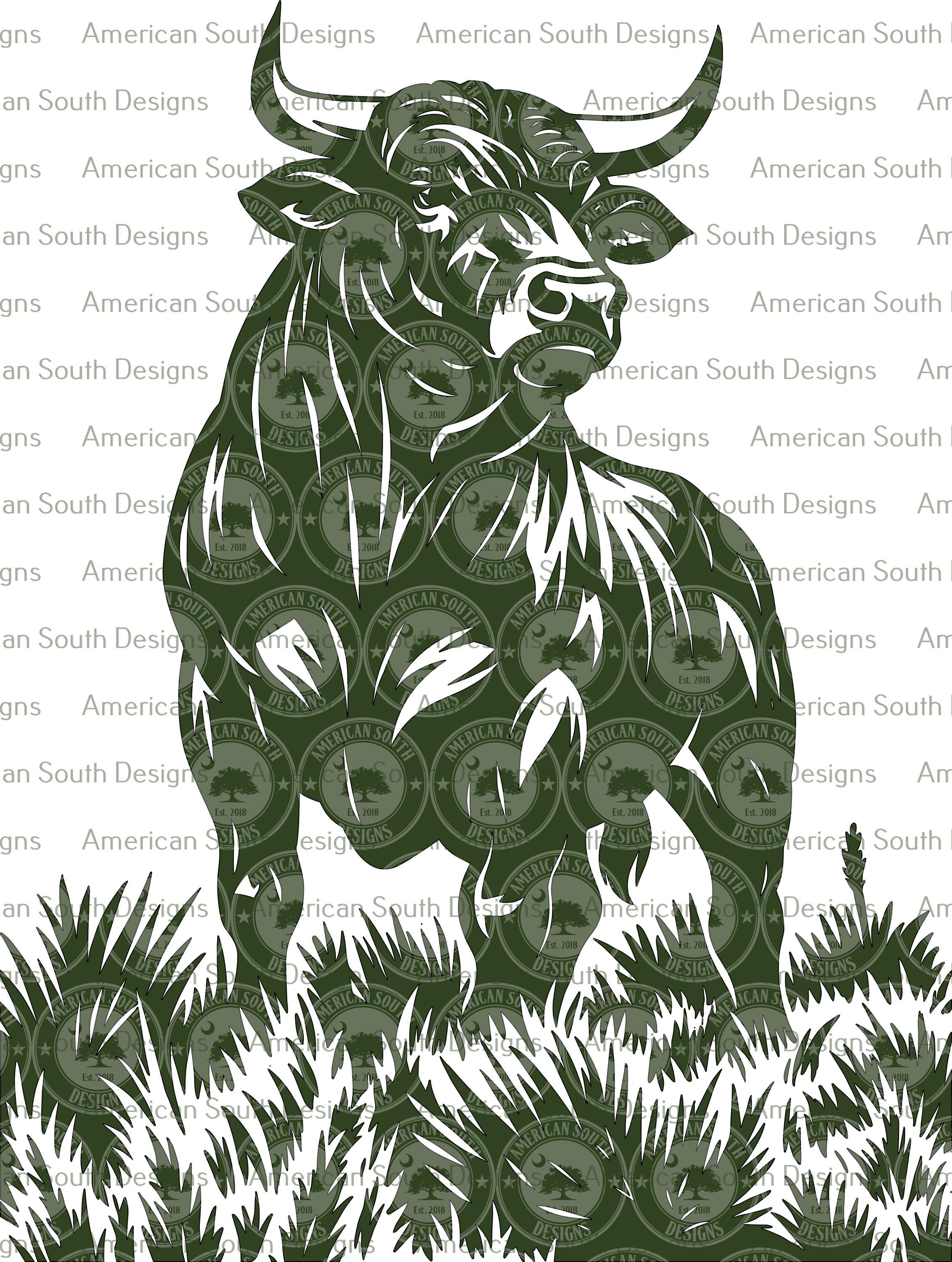 Bull - SVG - CNC Laser File (digital Download) - Etsy