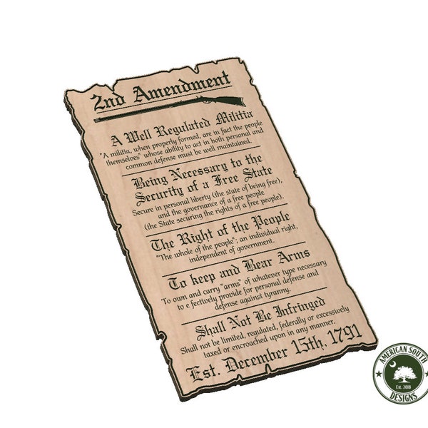 2nd Amendment Scroll 1 - SVG