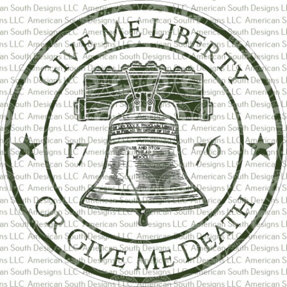 Give Me Liberty - Liberty Bell Round - SVG - CNC Laser File