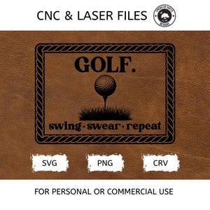 Golf - Rope Border - CNC Laser File (Digital Download)