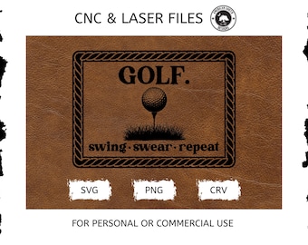 Golf - Rope Border - SVG -  CNC Laser File (Digital Download)