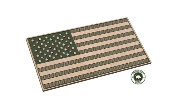 American Flag   Lines - SVG