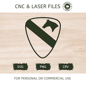 1st Cav Division - SVG -  CNC Laser File (Digital Download)