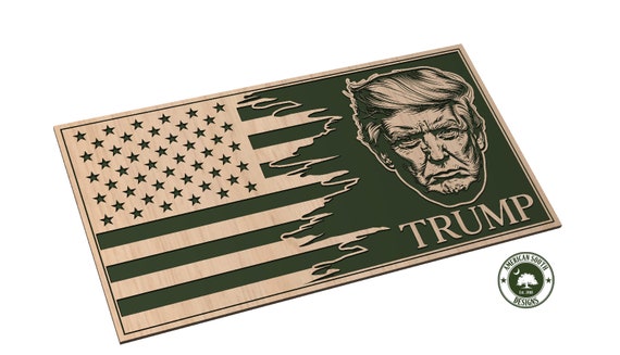 Tattered Flag 1 - Trump - SVG