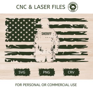 Beunruhigte Flagge - Sheriff - SVG - Digital Download