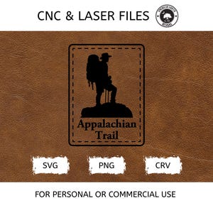 Appalachian Trail Hat Patch Design - SVG - fichier laser CNC (téléchargement numérique)