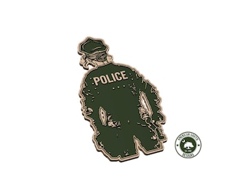 Agente de policía femenina - SVG - Archivo láser CNC (Descarga digital)