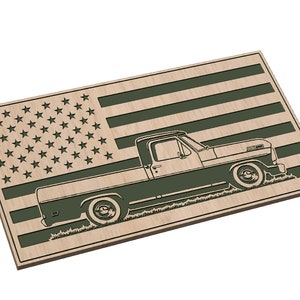Old Truck Flag - SVG - Digital Download