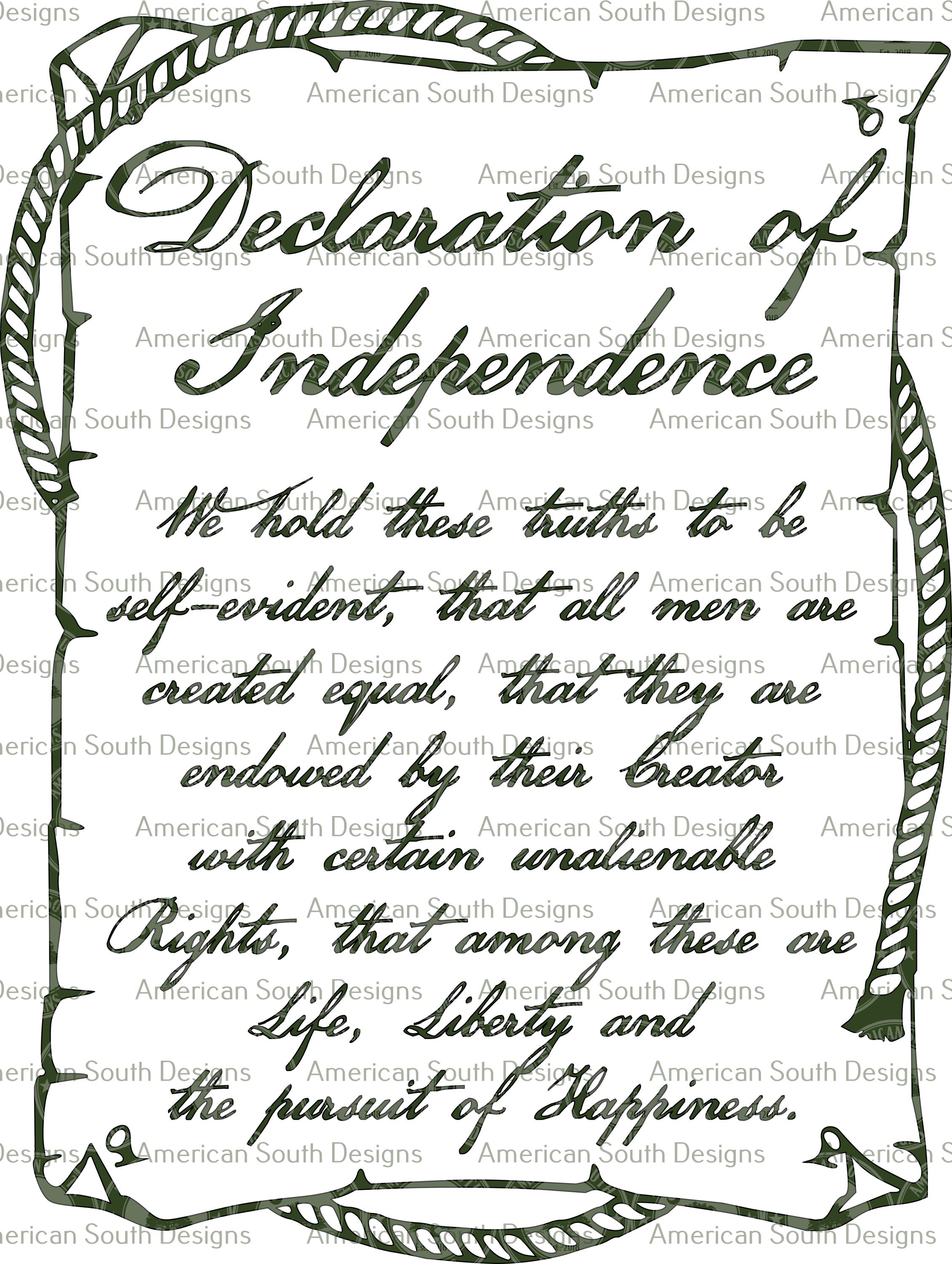 独立宣言の巻物