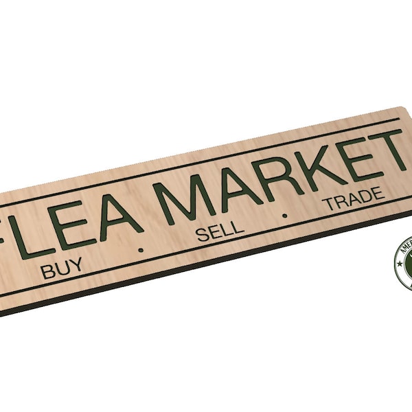 Flea Market - Long Sign - SVG