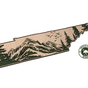 Tennessee met bergen - SVG - digitale download