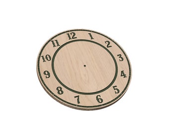 Clock Base with Numbers - SVG