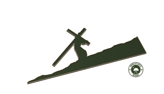 Jesus Carrying the Cross - SVG