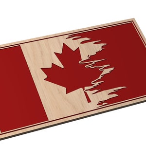 Tattered Flag 1  Canada - SVG - Digital Download