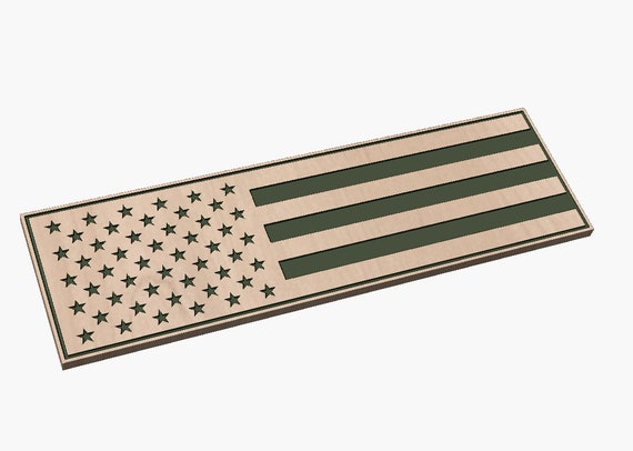Top Half of American Flag   Design - SVG