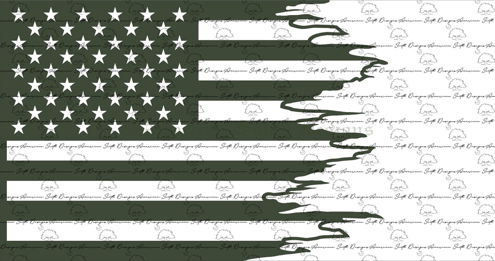Tattered American Flag SVG Digital Files SvG AI PnG | Etsy