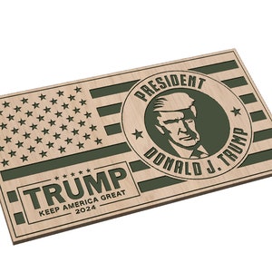 Bandera del presidente Donald Trump 2024 - SVG - Descarga digital