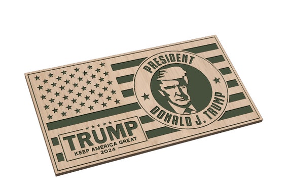 President Donald Trump 2024 Flag - SVG