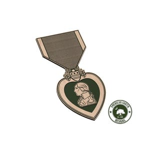 Medalha Coração Púrpura - SVG - Download Digital