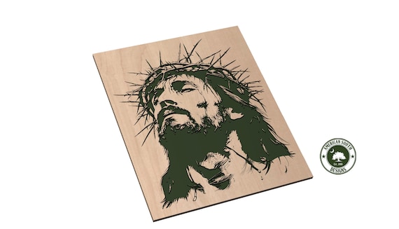 Jesus with Thorns - SVG