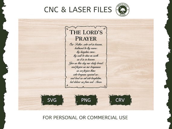 The Lord's Prayer - SVG - CNC Laser File (digital Download) - Etsy